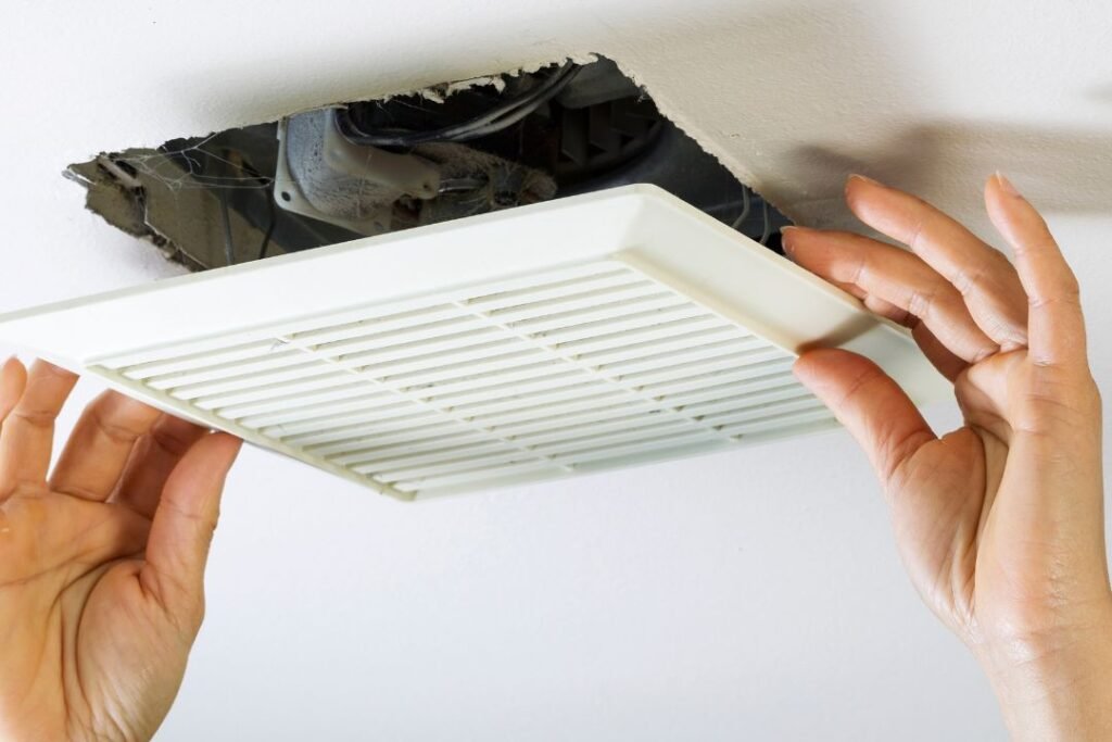 install an exhaust fan for proper ventilation