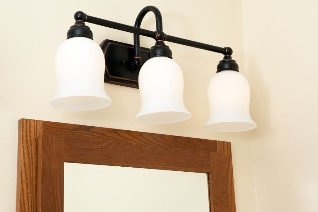 vanity lights are great when doing makeup or shaving