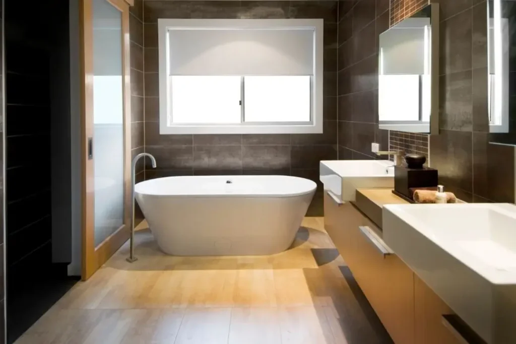 high-end bathroom renovation