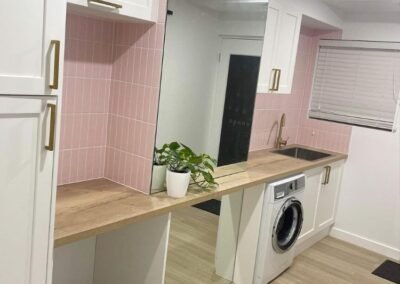 new laundry renovation in Clayfield