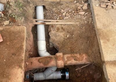 new plumbing pipes for new bathroom in Carseldine